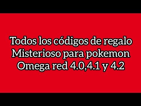 POKEMON OMEGA RED 4.0,4.1 y 4.2 todos los códigos de regaló misterioso