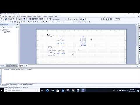 IC 7408 AND Logic gate using Multisim //Verification of AND gate output using IC in Multisim...