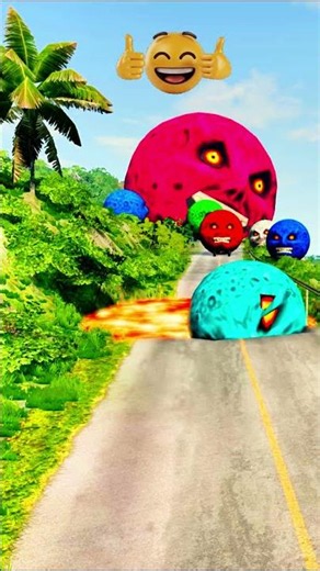 🚗 Moon Car Survives the Deadliest Crash!