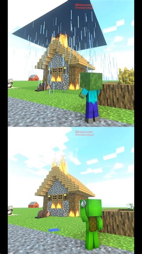 Baby zombie vs Mikey _ Good deeds vs Bad deeds - Minecraft Animation #minecraft #minecraftmemes #minecraftvideos #minecrafter #minecraftbuild #minecraftclips #gaming #reels #twitch #tiktok | Baby Zombie Minecraft Animations