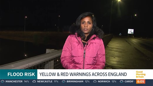 Almost one hundred flood warnings and alerts are in place across the UK, with dozens at the high red level. Weather warnings for heavy rain are also spread across most of England and Wales. Travellers are being warned to expect disruption this morning. | Good Morning Britain