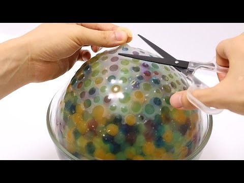 3000 Orbeez Balloon Experiment Cutting Open