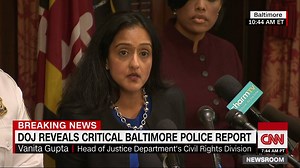 466K views · 2.5K reactions | “There is reasonable cause to believe that BPD engages in a pattern of conduct that violates the constitution…” -- DOJ official Vanita Gupta on newly released report on Baltimore police practices. | CNN | Facebook