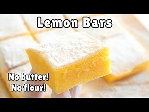 Lemon Bars in 5 Minutes! (No Butter, No Flour!) 🍋 - Easy & Healthy Dessert Recipe