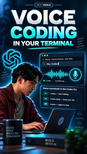 OpenAI Codex Can Now Code With Your Voice 🤯 #aiagents #ai #openai