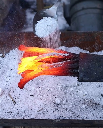 Forge Welding #forge #blacksmith #damascus #forged | Almost Perfect Restoration