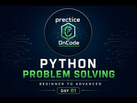 Learn Python by Solving Problems 🔥 | Day 1: Variables & Values | Beginner to Advanced #dsa #python