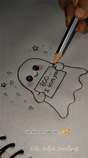 Cute Things to Draw When Bored Day 42 🎨✨ Easy Kawaii Doodles | Satisfying Art #shorts #drawing