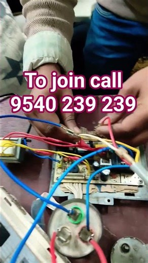 window AC wiring with PCB practical classes #india_technical_institute #ac_repairing_course