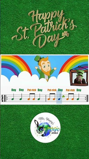St. Patrick Day Song: Rhythm Play Along and Body Percussion