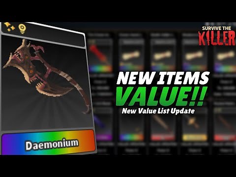🔪NEW ITEMS VALUE!!🔥 New Value List Update📈 // Survive The Killer
