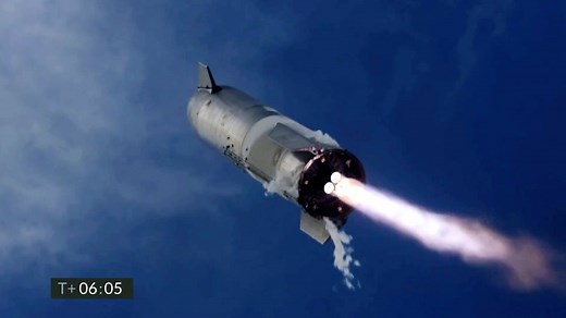 602K views · 871 reactions | The third time was almost the charm: SpaceX’s Starship prototype launched and landed in one piece, before exploding moments later. https://nyti.ms/3873PgI | The New York Times | Facebook