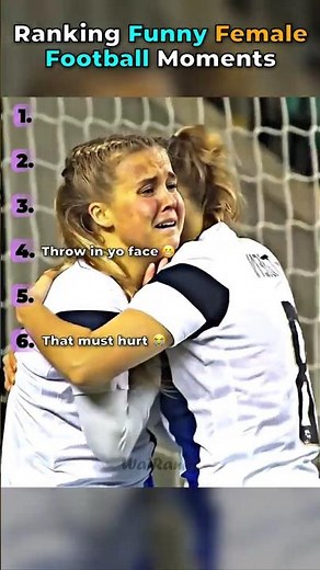 Ranking Funniest Female Soccer Moments 😭#shorts