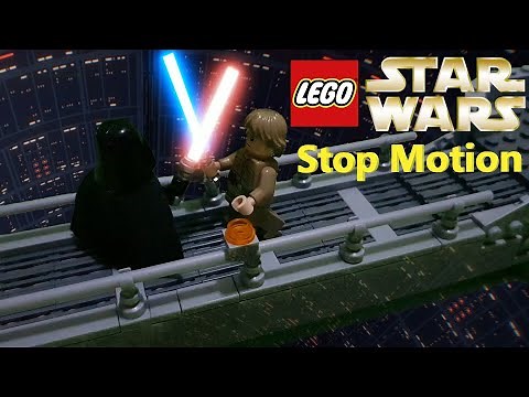 LEGO Star Wars: Darth Vader vs Luke Skywalker Stop Motion | Duel on Cloud City