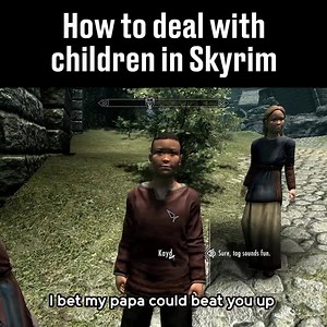 How to deal with kids in Skyrim | GAMINGbible