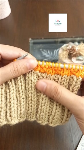 two color knitting | 2 color knitting for beginners by clydknits