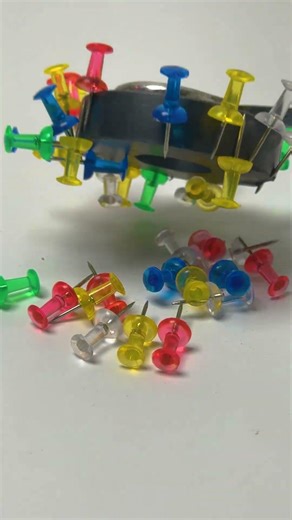 Magnet Attracting Push Pins Clean ASMR Sounds #magnet