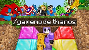 Minecraft Manhunt but i secretly used an 'INFINITY GAUNTLET'..
