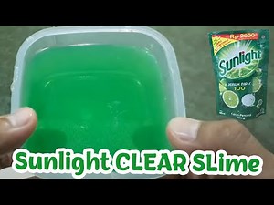 DIY Sunlight Slime Tutorial - Dish Soap Tutorial - How To Make Clear Slime