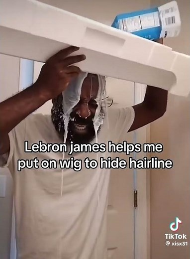 Lebron james hairline helps me on a wig