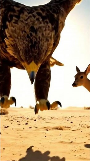 “Eagle vs Deer | Incredible Slow Motion Hunt in the Wild 4K”