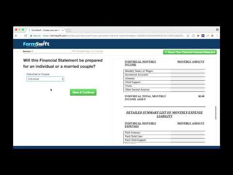 Personal Financial Statement: Create Your Personal Financial Statement Online with FormSwift