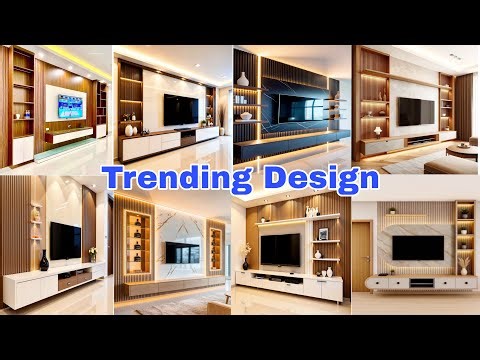 Best LED Panel and TV Stand Ideas for Luxury Living Rooms | TV unit & cabinet design