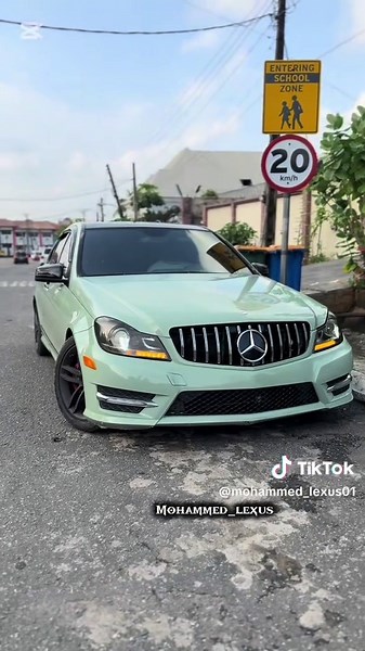 Mercedes C300 Wrapped in Khaki Green: A Stunning Transformation
