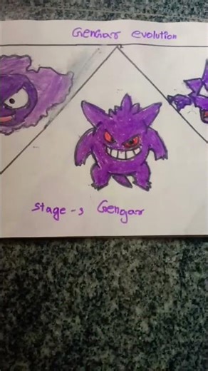 gengar evolution #pokemon #gengar