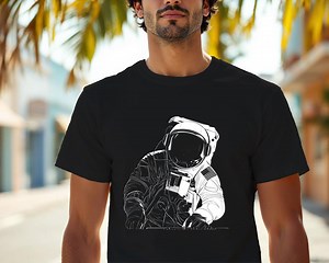 NASA Astronaut T-shirt, Space Explorer in EVA Suit With Flag Patch, Spacewalk Graphic for Space Enthusiasts & Sci-fi Fans, Perfect Gift - Etsy Canada