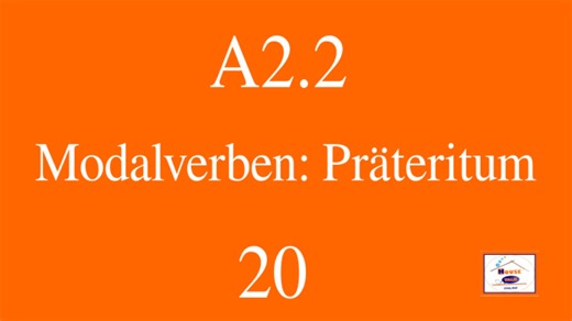 Modalverben: Präteritum