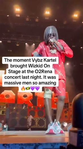 The moment Vybz kartel brought Wizkid on stage at the O2Arena #vybzkartel | Rhacoo Lee ll