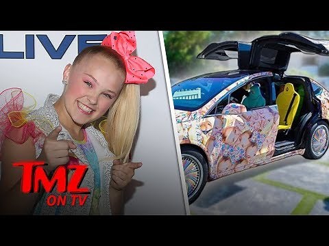 Jojo Siwa's New Tesla Is Wrapped In Her Face | TMZ TV