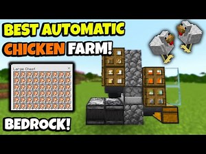 Minecraft Automatic Chicken Farm for Minecraft Bedrock 26.1! ( 2026 )