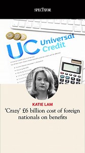 Conservative MP Katie Lam say 1.3 million non-British nationals are claiming Universal Credit - representing one in six of all recipients - which is costing British taxpayers an estimated £6 billion annually. The Shadow Home Affairs spokeswoman argues this is an unsustainable burden on Britain's welfare system that most poeple would find 'crazy' that such a high proportion of welfare recipients aren't British citizens. Click through to watch the full video in which Katie discusses her proposals 