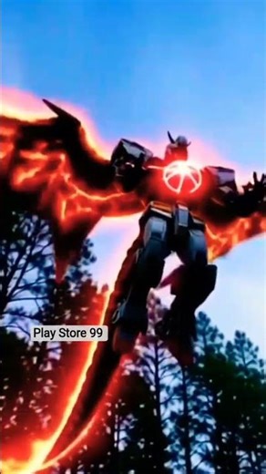 Motor Merah Jadi Robot Bersayap: Transformasi Spektakuler!” #shortvideo