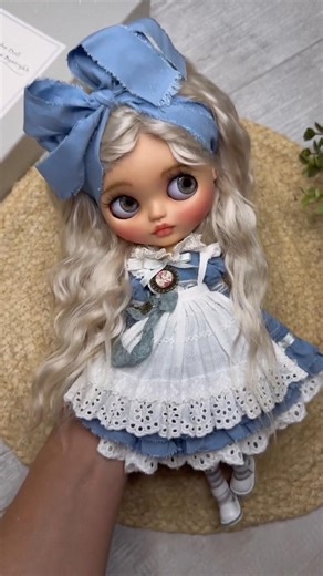 Watch till end 👀❤️ beautiful blythe doll #love #doll #dress #cinderella #disney #princess #blythe