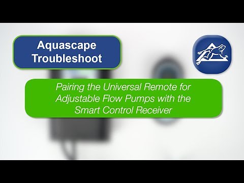 Pairing the Aquascape Universal Remote for Adjustable Flow Pumps with the Smart Control Receiver