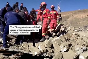 Strong Earthquake Hits Remote Tibet in Western China, Killing Dozens
