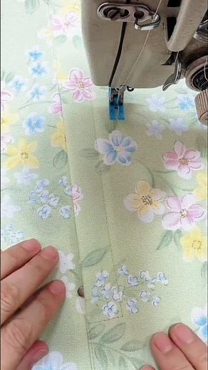 EASY Curtain Hem! How To Sew Perfect Curtains At Home 🪡 #sewinghacks #sewingtips #shortsfeed