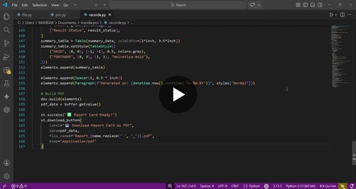 Automating Academic Reporting with Python and Streamlit | Mandar Jadhav posted on the topic | LinkedIn