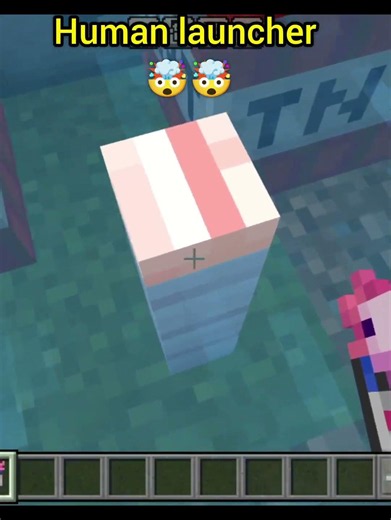 Human launcher 🤯🤯#minecraft