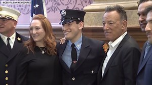 75K views · 3K reactions | Singer Bruce Springsteen's son, Sam, sworn in as Jersey City firefighter. | The National Desk - TND | Facebook