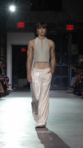 Ian Jeffrey on LaQuan Smith Spring Summer 2025 Runway