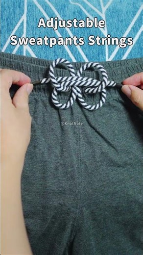 Useful and Adjustable Sweatpants Strings #knot #結び