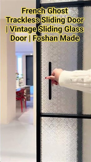 French Ghost Trackless Sliding Door | Vintage Sliding Glass Door | Foshan Made