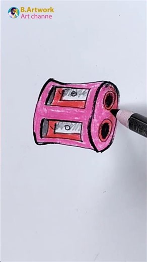 Pencil Sharpener Drawing ✏️ | Easy Sharpener Drawing for Beginners #drawing #B.artwork