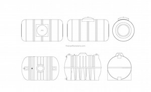 Underground Water Tank - Free CAD Drawings