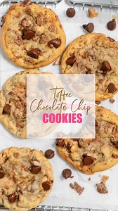 1.1K views · 13 reactions | These Toffee Chocolate Chip Cookies are the perfect combination of sweet and chewy with crispy edges. They're loaded with texture and rich flavors - your family and friends are going to love these perfectly delicious cookies! Get the full recipe on RoseBakes .com | RoseBakes.com | Facebook