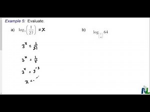 Evaluating logarithms with fractions